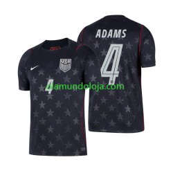 Camisola Estados Unidos Tyler Adams 4 Homem Equipamento Segundo Copa do Mundo 2026 Manga Curta